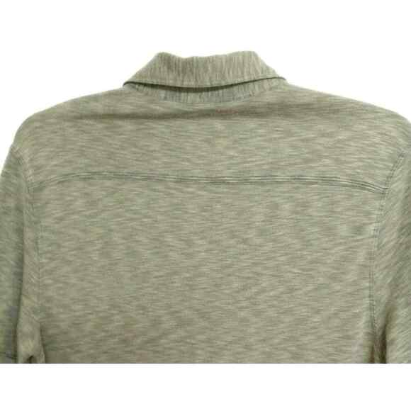 Van Heusen Mens Polo Shirt Large Heather Green Short Sleeve Casual Golf Top - Picture 7 of 11